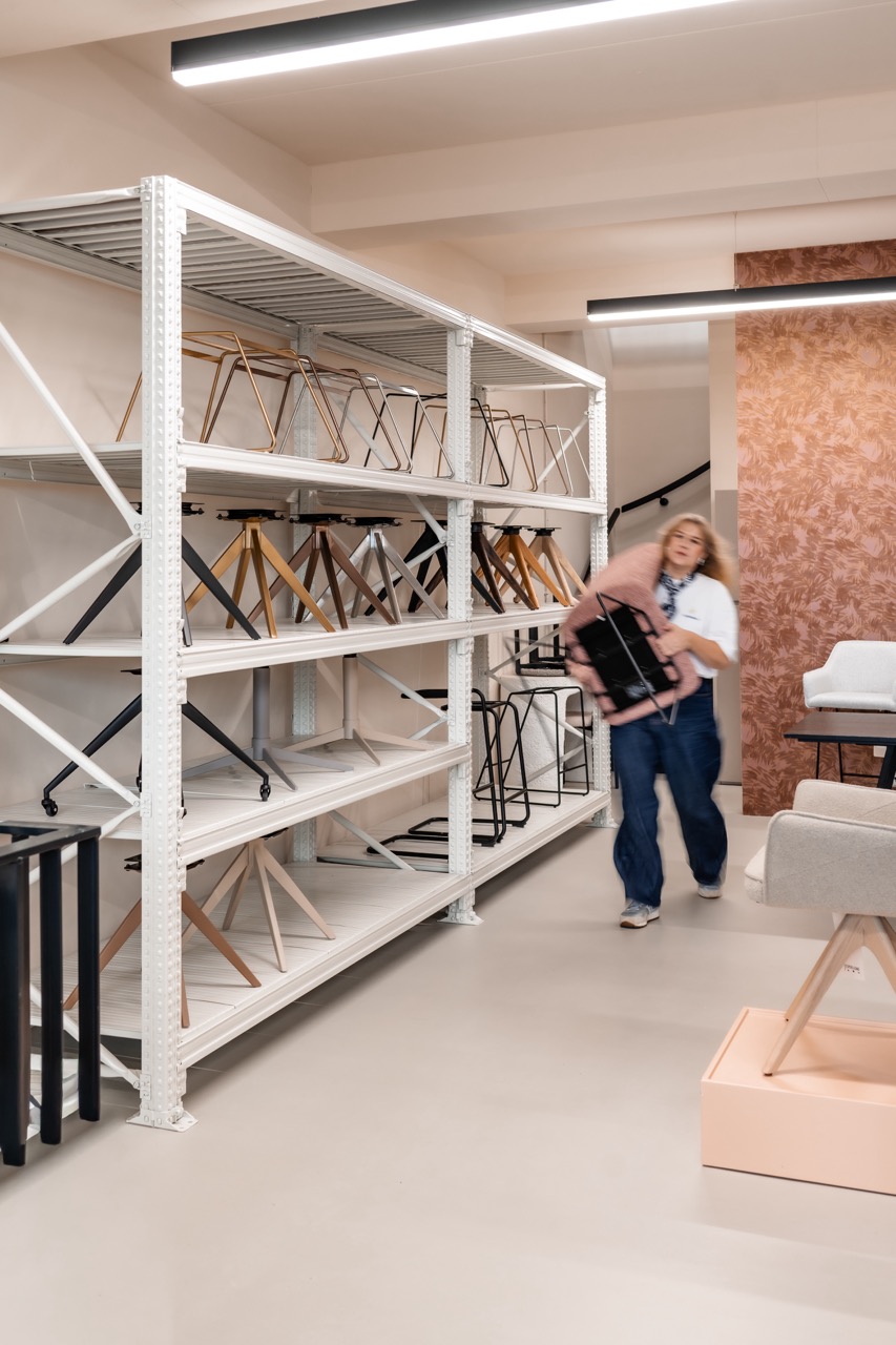 Team collaborating in office